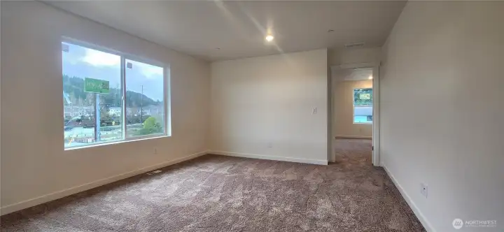 Loft at top of stairs.