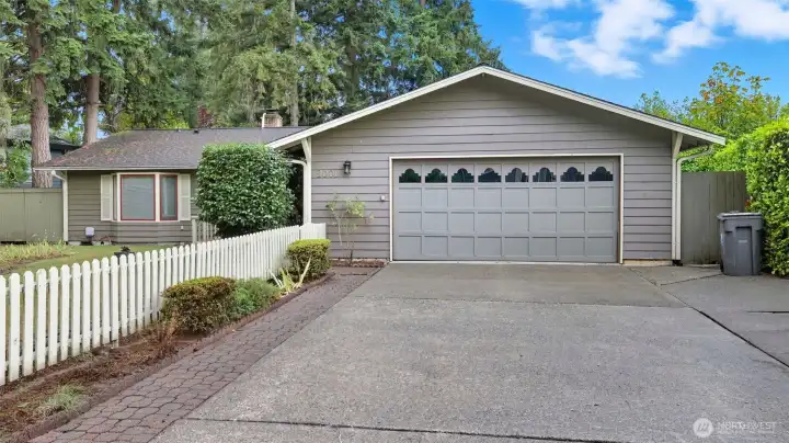 Two car garage.