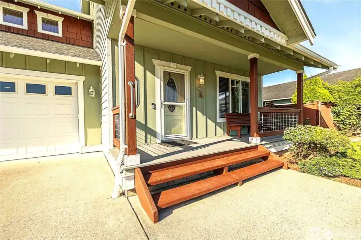 Covered front porch
