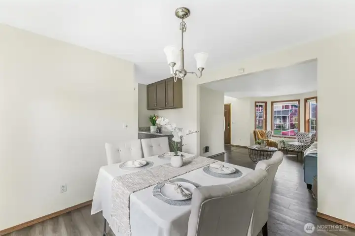 Open dining area