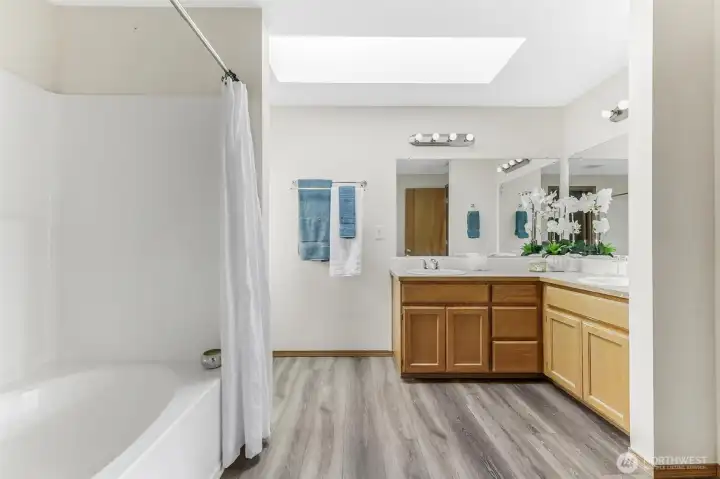 Primary Bath with Double Sink Vanity