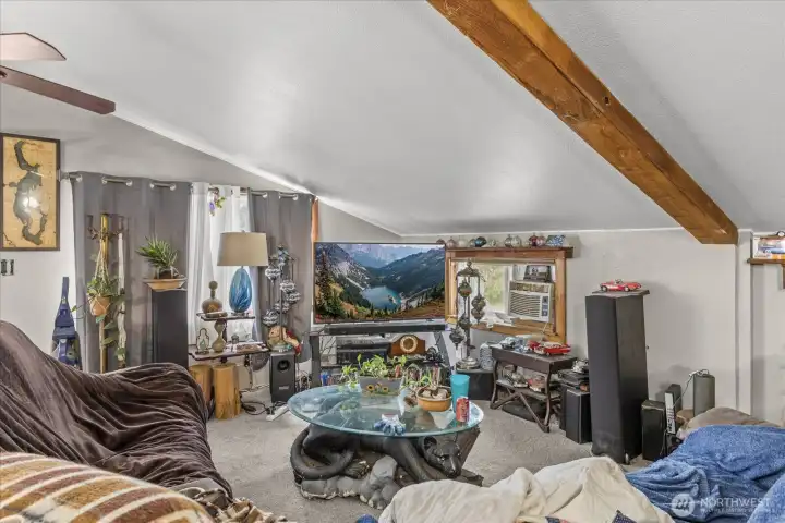 Pole Building Upstairs,virtually staged