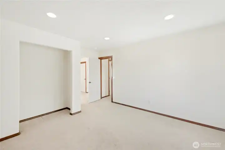 Another view of the 1st guest bedroom highlighting the pass through that adds tons of versatility to this upstairs space.