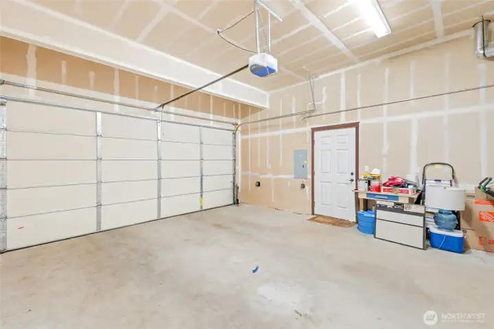 Great sized two garage, perfect for parking or storage!