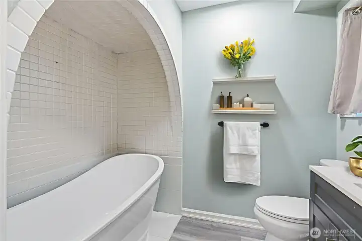 Virtually Staged - deck outside of primary