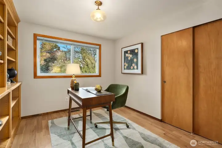 Bedroom 1 with closet.