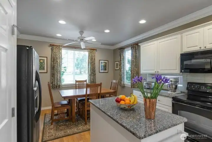 Kitchen with room for casual dining.