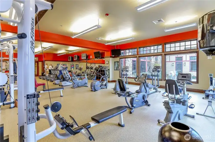 Community full fitness center.