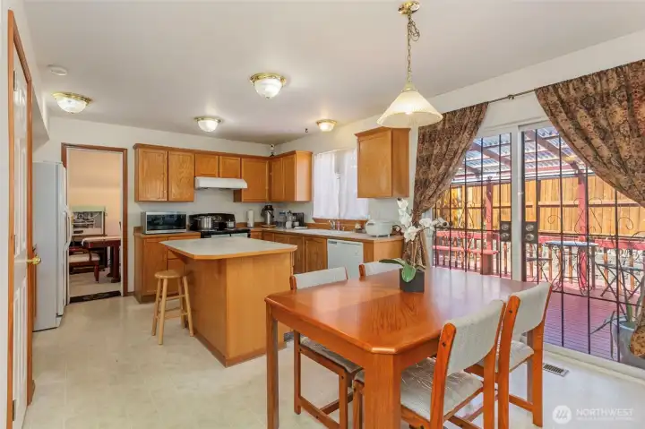 Casual dining/kitchen view