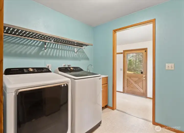 Main floor utility area and bonus space