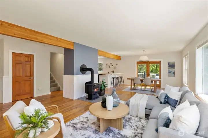 Spacious open layout