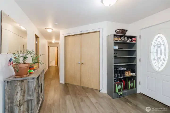 Extra deep pantry with pull out shelves that each hold up to 100lb