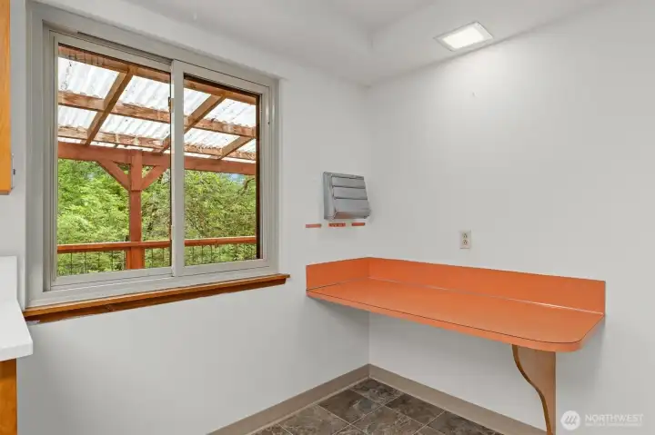 Coffee nook in kitchen