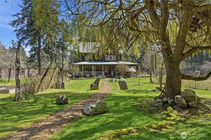 Walkway to house