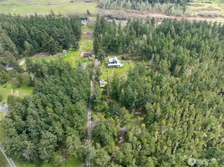 Above home looking East