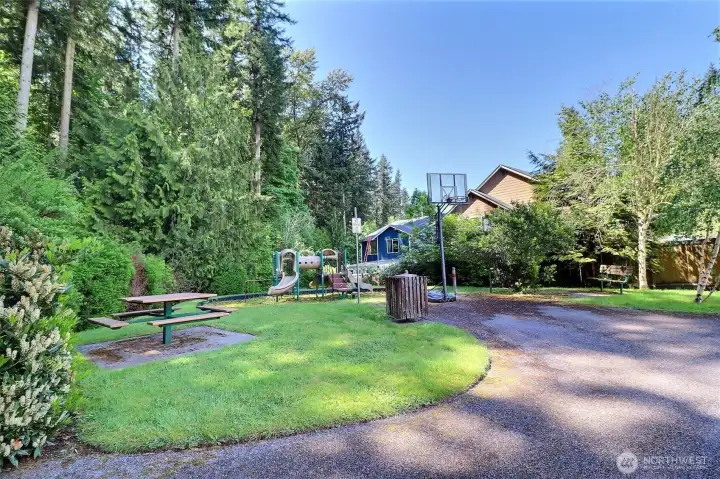 community playground right behind the house!