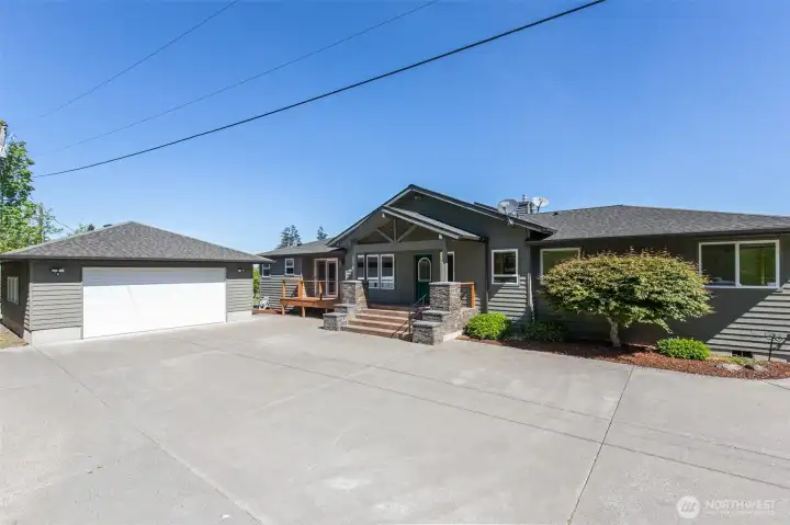 2-car garage and lots of guest parking