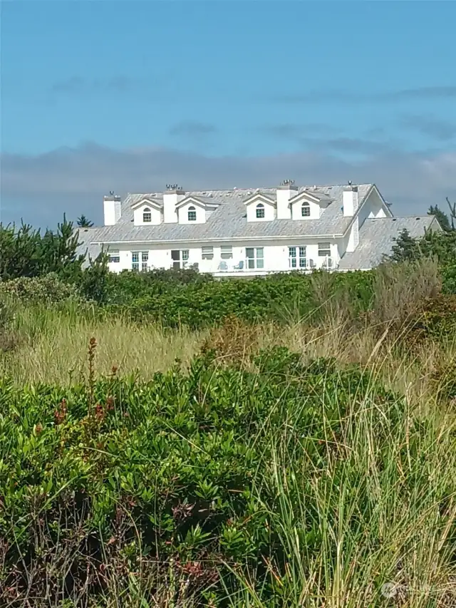 View of the back of the building from the Dune Trail.