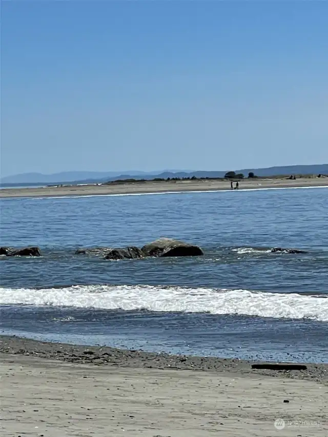 The picturesque Damon Point Beach.