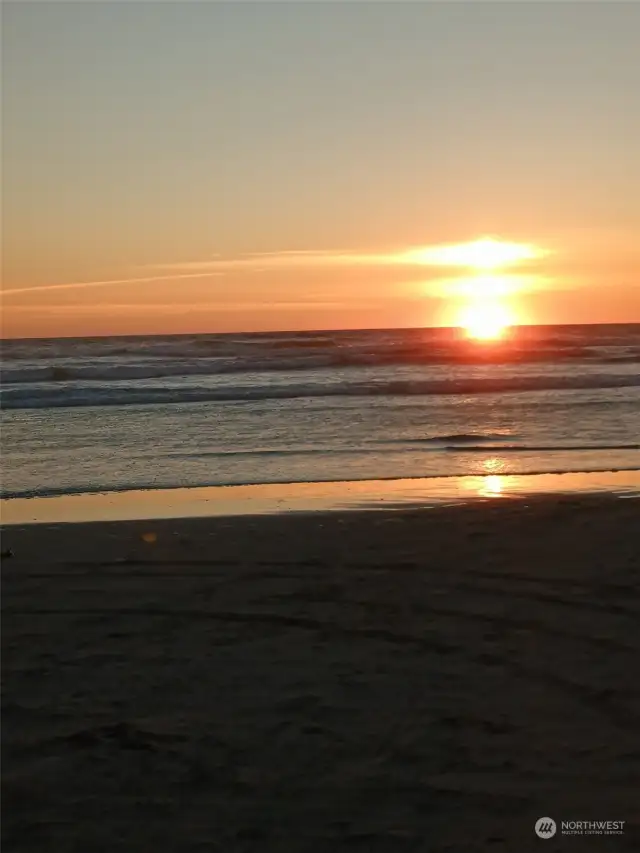 Ocean Shores Beach sunset.