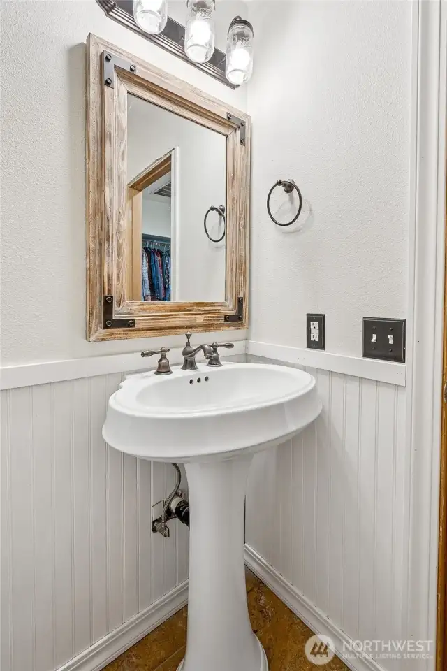 Main floor powder room.