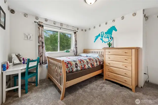 One of three extra bedrooms on the upper floor.