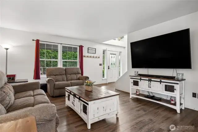 This inviting family room is perfect for relaxing, entertaining, or just being together.