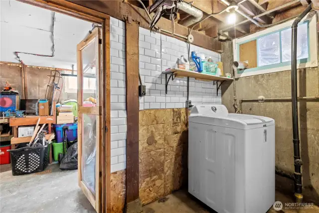 basement laundry