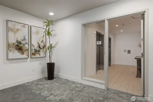 2nd floor elevator lobby