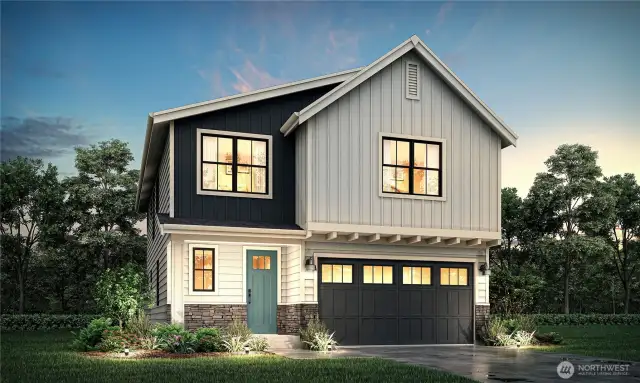 Elevation A-Photos are of a similar home and for example only