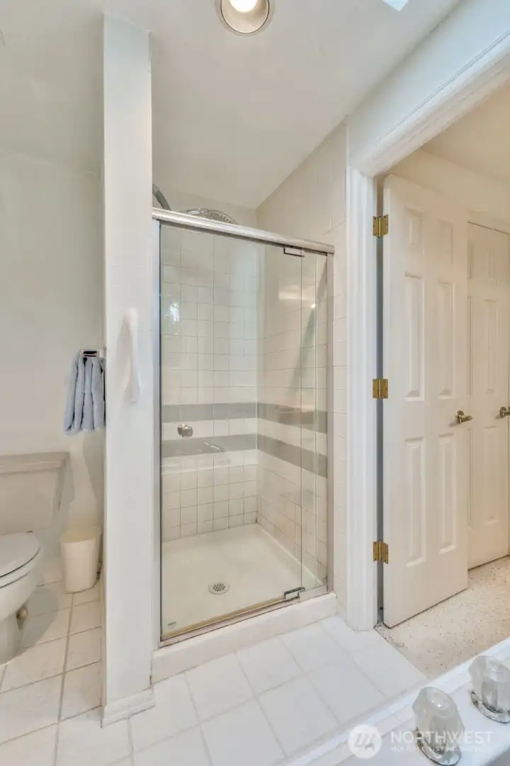 A shower is included as well.