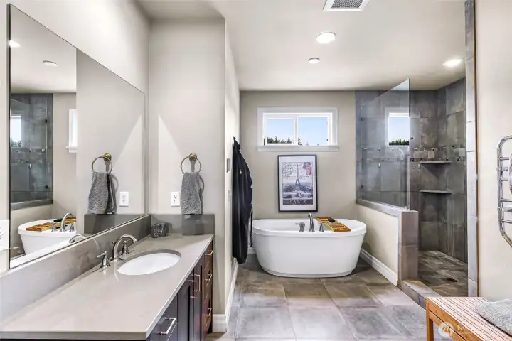 Primary spa like ensuite