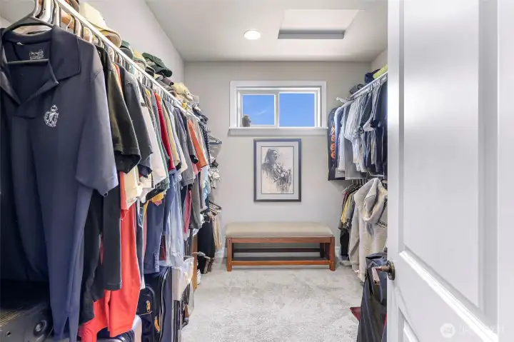 Primary walk in closet