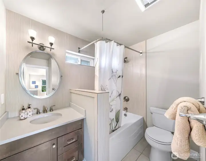 Upstairs guest room1 full bath ensuite