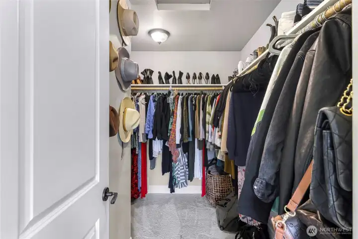 Upstairs guest room 2 walk in closet