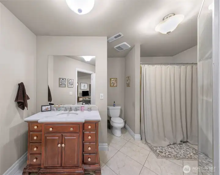 Downstairs ADU full bath