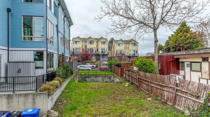 This is an empty lot on the North side of home.