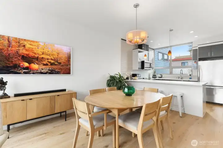 Cozy dining and main floor living.