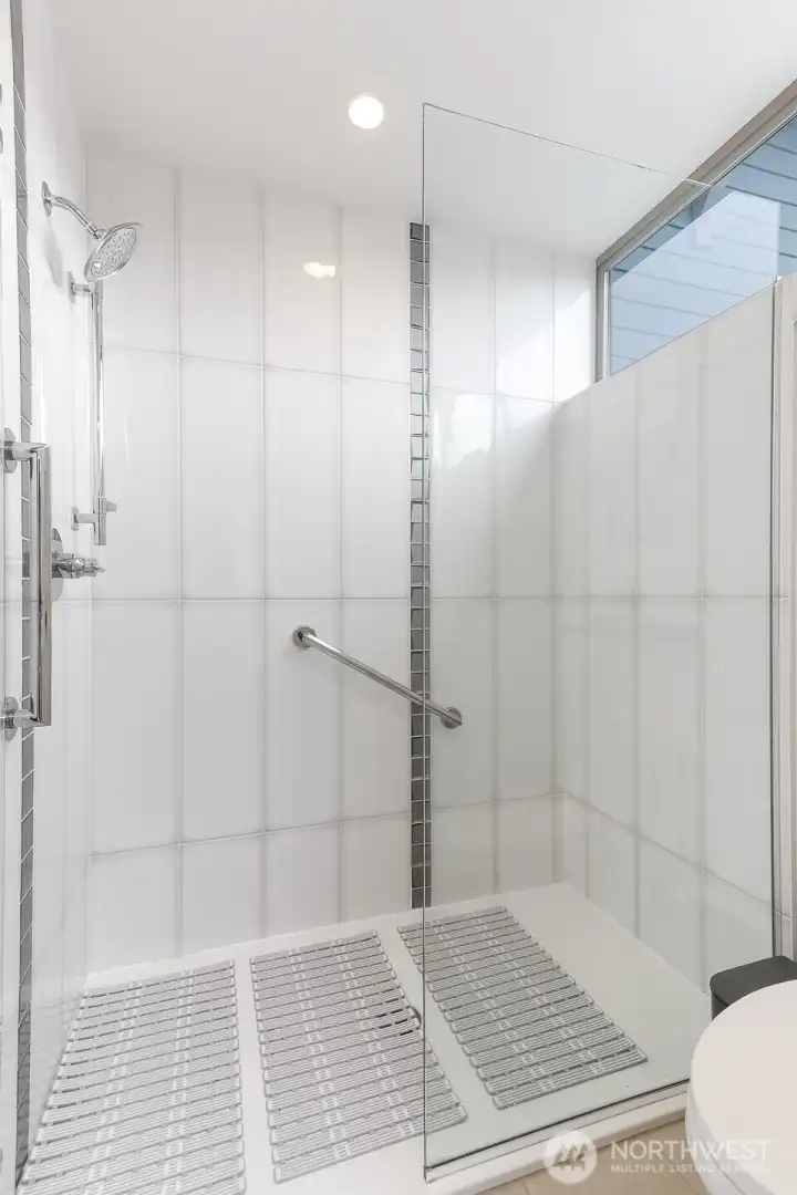 Primary bath shower detail.