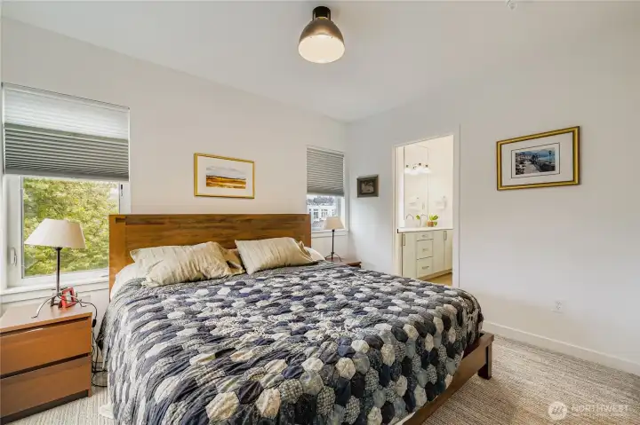 Primary Bedroom fits a King size bed.