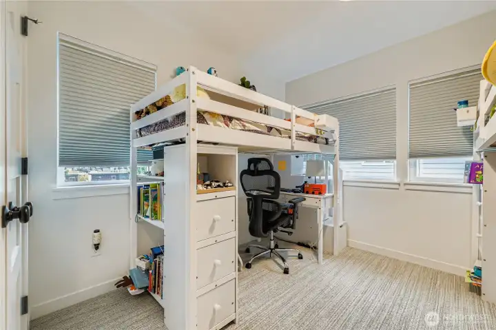 Second bedroom, also on level 3 with the primary.