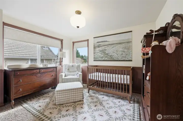 Another secondary bedroom, currently the nursery!