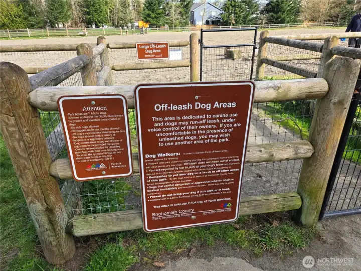 ¼ mile away - Martha Lake Airport Community Park (28 acres).