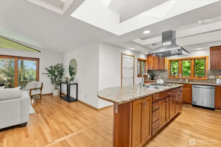 Door off kitchen to your back patio - perfect place for the grill to go!