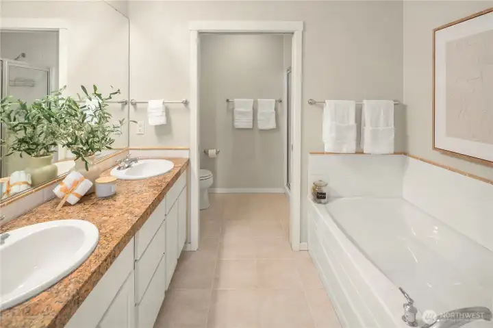 Primary bathroom.