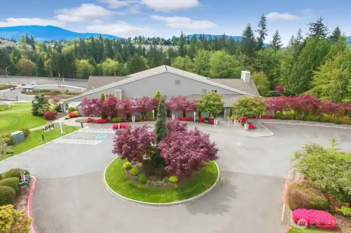 Beautiful landscaping at clubhouse Beautiful landscaping at clubhouse