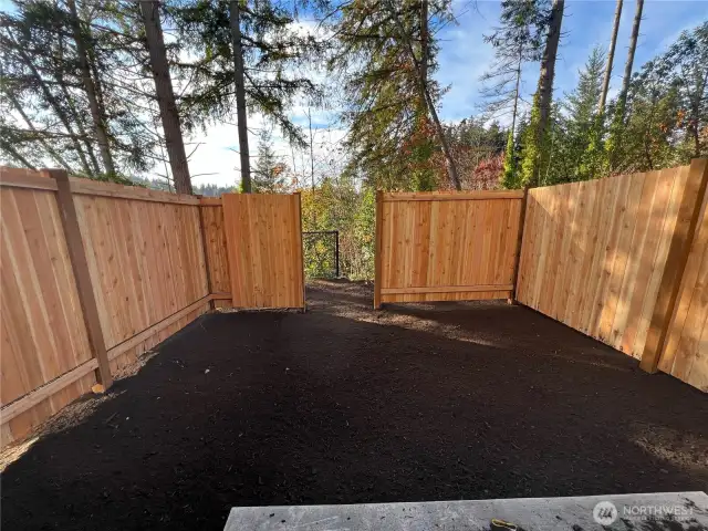 Backyard of lot 34
