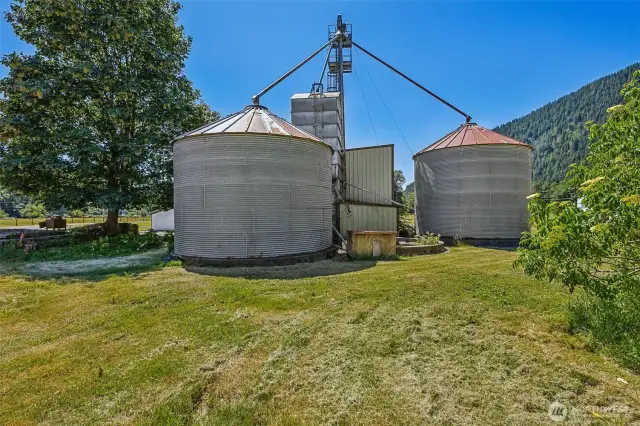 Silos on property