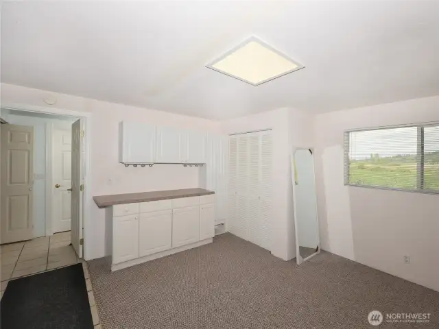 Office on ground level with private entrance or 4th Bedroom. 3/4 bath right outside this room. See floorplan