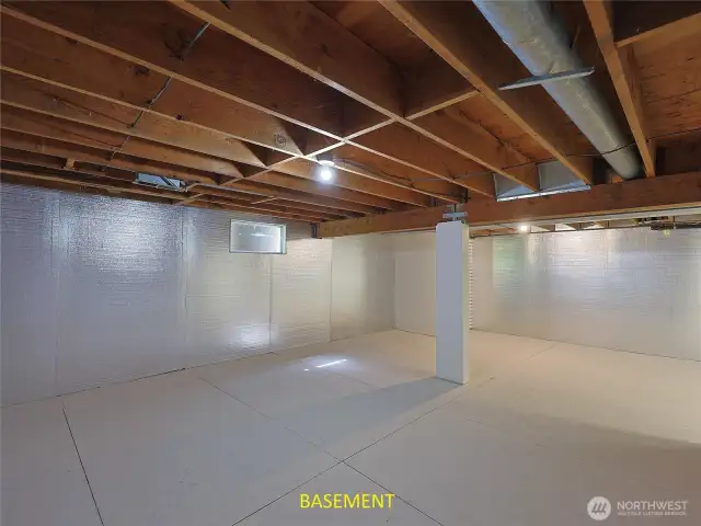 Can it get any cleaner than this basement/crawl space!